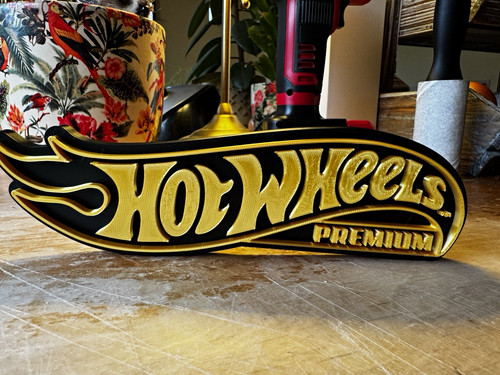 Hot wheels premium logo wall - logo,
